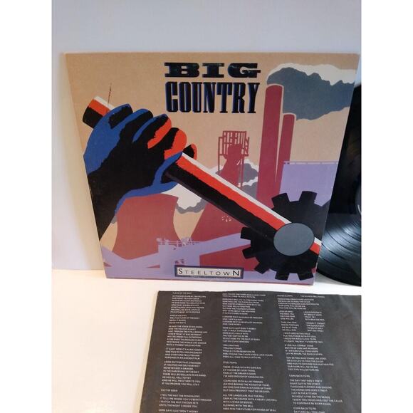 Big Country Steeltown Vinyl LP Record Album Alt Pop Rock 1984 Flame Of The West - Picture 2 of 3
